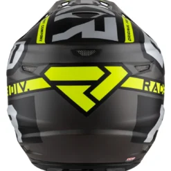FXR 6D ATR-2 Race Division Helmet -FXR Sales Store fxr6 datr2 race division helmet black grey hi viz yellow 2