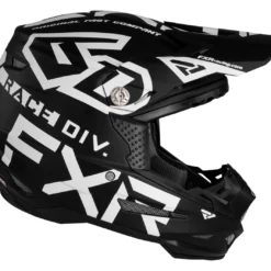 FXR 6D ATR-2 Race Division Helmet -FXR Sales Store fxr6 datr2 race division helmet black white 3