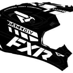FXR Blade Race Div Helmet -FXR Sales Store fxr blade race div helmet black white 2