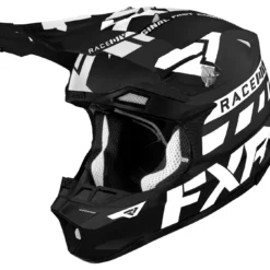 FXR Blade Race Div Helmet -FXR Sales Store fxr blade race div helmet black white