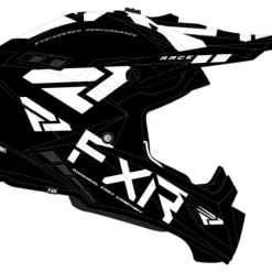 FXR Helium Race Div Helmet -FXR Sales Store fxr helium race div helmet black white 2