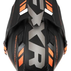 FXR Maverick Snow Helmet - Electric Shield -FXR Sales Store fxr maverick snow helmet electric shield black orange 3