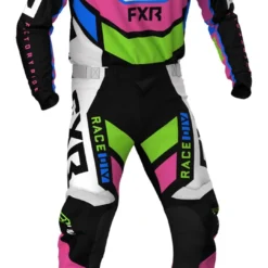 FXR Podium MX Pants -FXR Sales Store fxr podium mx pants black white pink lime 2